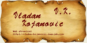 Vladan Kojanović vizit kartica